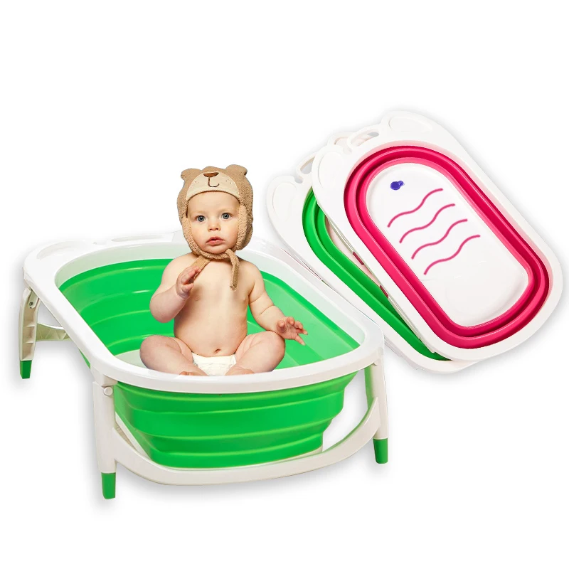 New design foldable baby children bathtub folding bathtub for baby