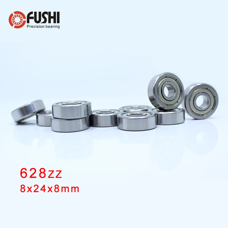 628ZZ Bearing ABEC 5 10PCS 8x24x8 mm Miniature 628Z Ball Bearings 628 ...