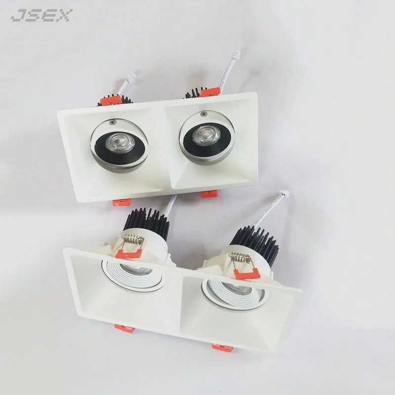 

Square Dimmable Recessed LED Downlights 18W24W30W COB LED Ceiling Spot lights AC85~265V LED Lamp Warm Cold White Indoor Lighting