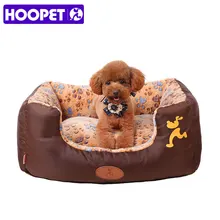 HOOPET Pet собака кошка теплая Толстая кровать съемный моющийся подстилка для домашних животных с принтом лапы