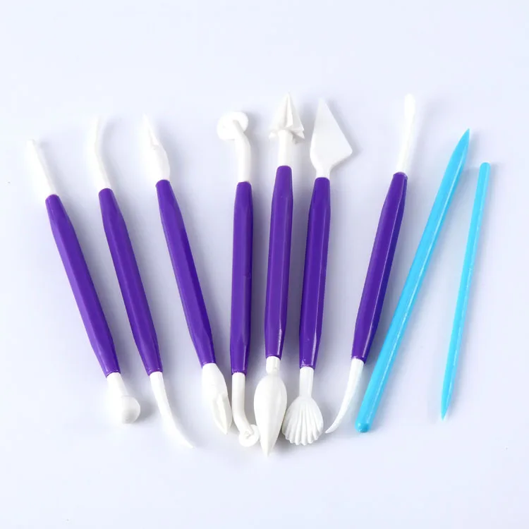 The supply of 9 plastic clay embossing toolin Pottery & Ceramics Tools