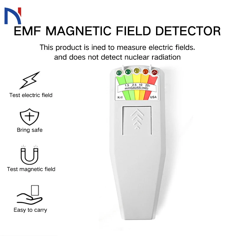 K2 KII цифровой EMF детектор Ручной ЖК дозиметр тестер для электрического emf