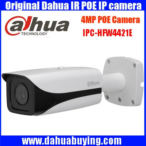 2016 New original Dahua 4MP IP67 IR40M POE IP Bullet Camera IPC HFW4421E free shipping