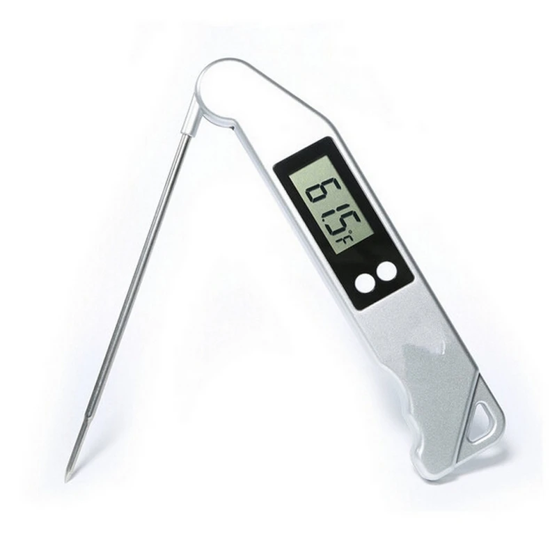 

BBQ Cooking Food Kitchen Meat Thermometers Foldable Digital Barbecue Thermometer Stainless Steel For Oven With Probe Temperature