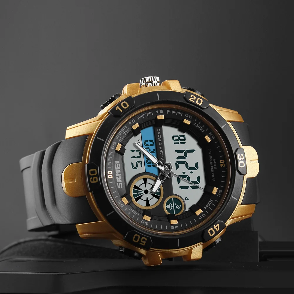 Günstig Relogio Masculino Skmei Luxus Marke Männer Uhren herren Quarz Stunden Analog Digital LED Sport Uhr Männer Armee Militär Handgelenk uhr