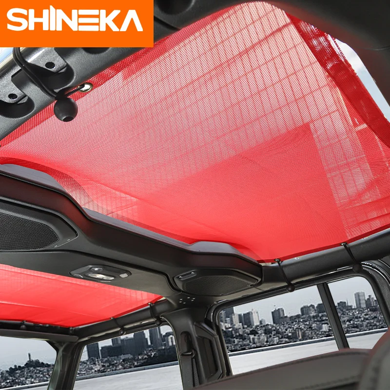 SHINEKA автомобильный чехол для Jeep Wrangler JL Accessoire солнцезащитный козырек крышка крыша защита от ультрафиолета сетка для багажника затеняющая сетка для Jeep Wrangler JL
