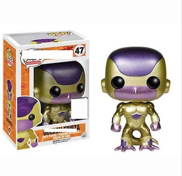 

POP Japanese Amine Dragon Ball 10CM GOLDEN FRIEZA Vinyl Action Figure Collectible Model Toys for Children birthday gift