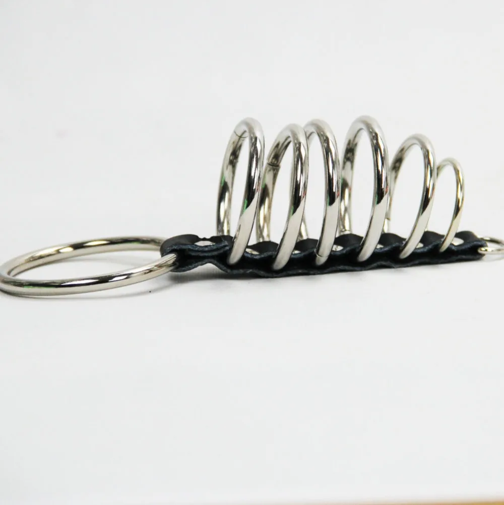 hc086cock ring fine delay penis holder steel Fetish (6)