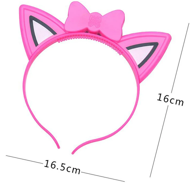 LEDLight UpFlashingLuminousChristmas Headband Cat Ears Blinking Glow Hairbands Halloween Wedding Glow In The Dark Led Toys  (5)