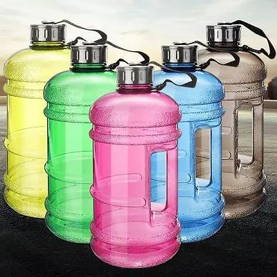 2L Big BPA Free Gym Sport Training Drink Water Bottle Kettle Cup with Handle Cap