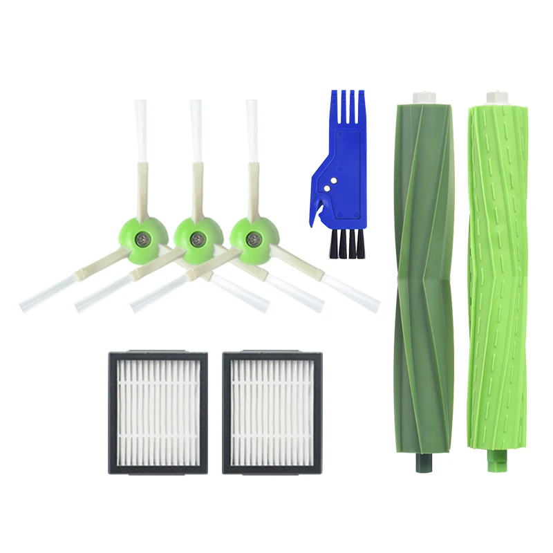 

1 Set Multi Surface Brush 3 Side Brush 2 High Efficiency Filters For Irobot Roomba I7 I7+ I7 Plus E5 E6 E7 Series - Vacuum Cle