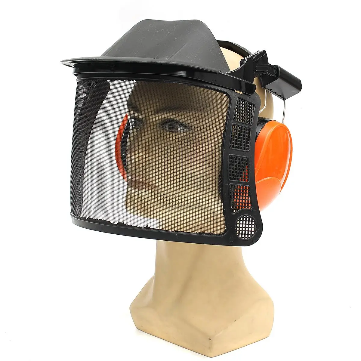 

NEW Safurance Chainsaw Brushcutter Safety Mask Helmet Hat Protective Ear Muff Mesh Visor Mask Set Workplace Safety