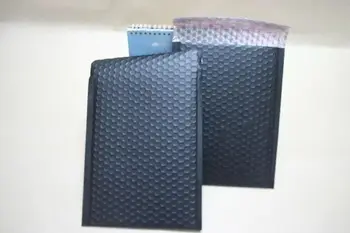 

10pcs/lot Matte Black Foil Bubble Mailers Metal Plastic Padded Envelope Shipping Bags Mailing Bags