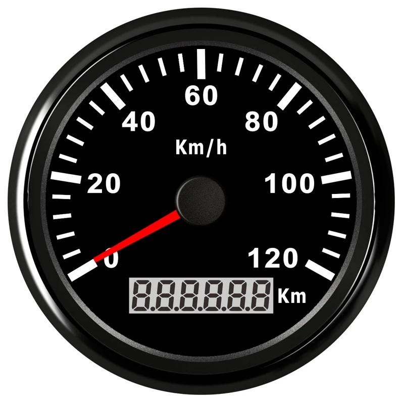 85 мм лодочный GPS Спидометр 120 км/ч 200 цифровой одометр 12 В 24 для грузовика лодки