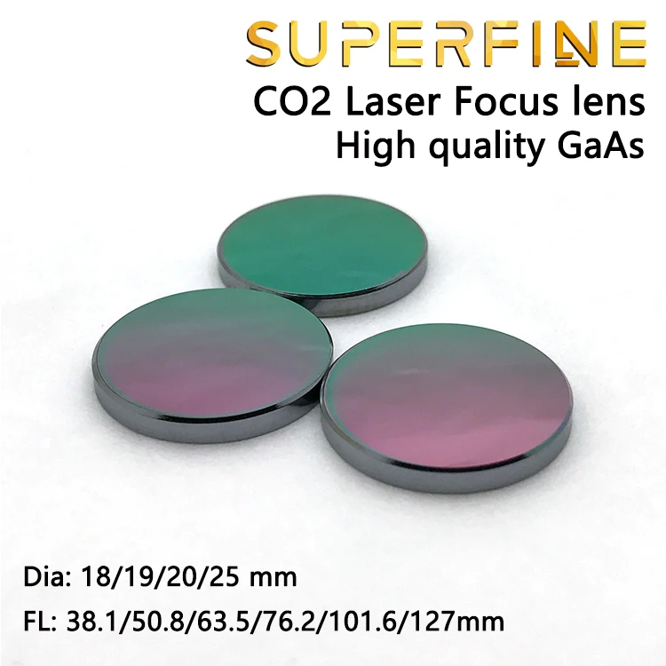 S &amp F оптика GaAs фокусный объектив Dia. 18 19 20 25 мм FL 50 8 63 5 101 6 1 4 &quotдля CO2 лазерная резка