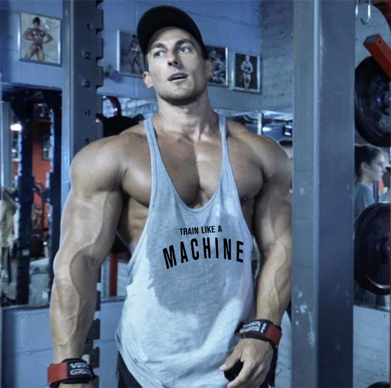 Muscleguys Y back Stringers для мужчин s Танк топики без рукавов рубашки бодибилдинг и фитнес мужские тренажерные залы Singlets одежда мышцы регаты