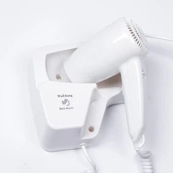 

1300W Electric Hair Dryer Cold & Hot Air Blow Bathroom Wall Hanging Power Blower, With Usb Socket Eu Plug