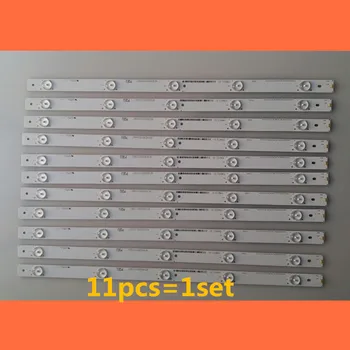 

11pcs/set Hisense light strip Hisense-50-HD500DF-B53-11x5-3030C-5S1P length 49 cm 5 lamp beads