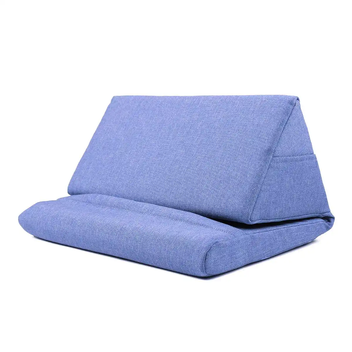 Подушка для ноутбука, планшета, пенопласта, многофункциональная охлаждающая подставка для ноутбука, подставка для планшета, подставка для рук, подушка для Ipad с сумкой - Цвет: Синий