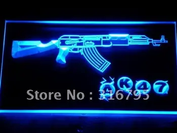 

801 AK47 NEW KALASHNIKOV Airsoft Gun LED Neon Sign with On/Off Switch 20+ Colors 5 Sizes to choose