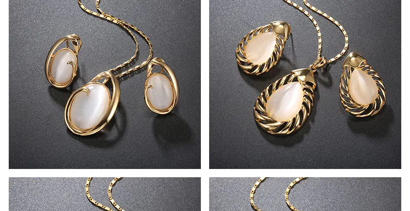 BTSETS Jewelry Sets Fashion Opal African Beads Jewelry Set In Gold Color Women Big Nigerian Wedding Dubai Jewelry Sets (4)