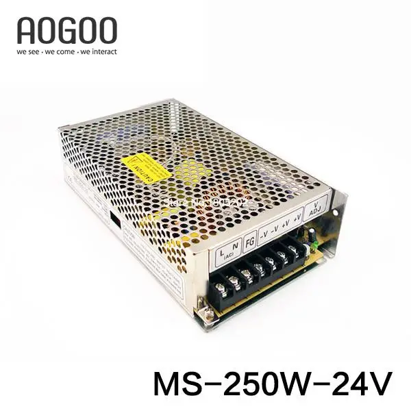 

Mini-size 250W 24V 10A Switch ModeSwitching Power Supply MS-250-24