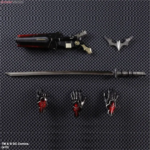 PLAY ARTS 27 см Бэтмен: рыцарь Аркхэм специальная красная версия фигурки модель