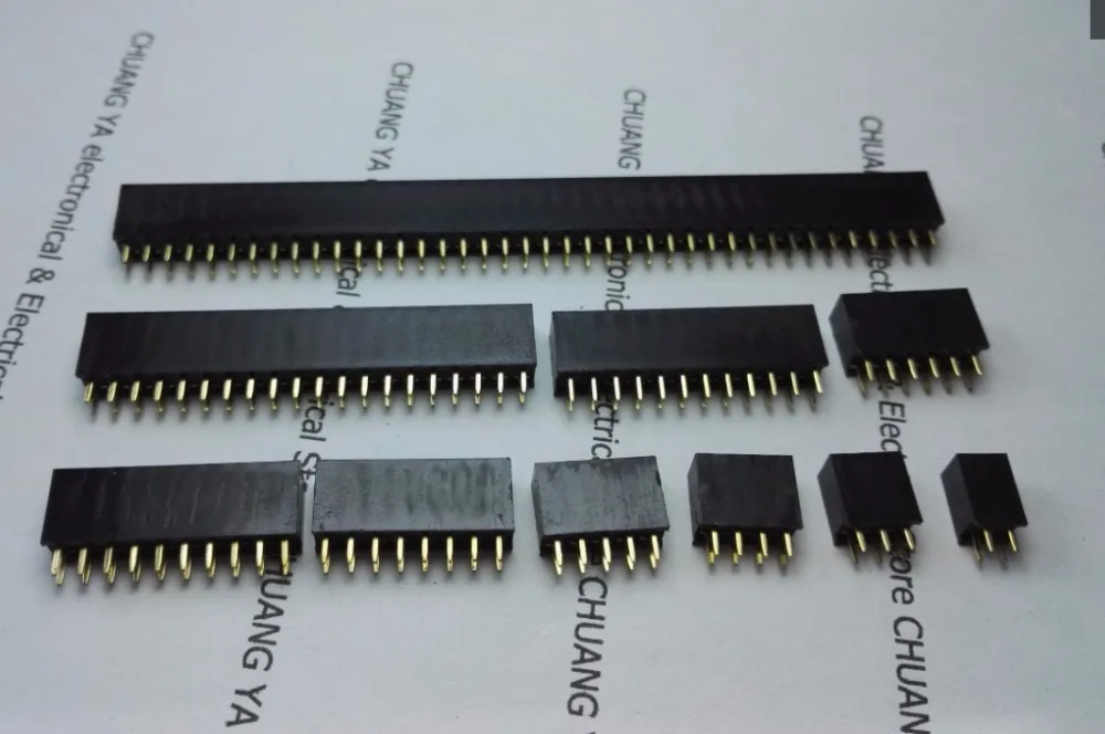 2.54mm 2*2P 3P 4P 5P 6P 8P 10P 12P 20P 2x40PIN female header Connectors double row copper needle | Обустройство дома