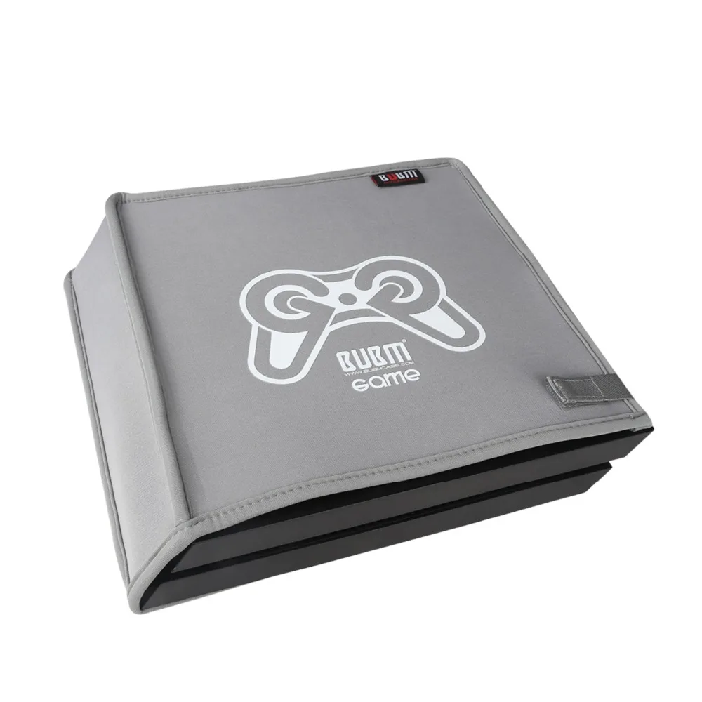 BUBM PS4 console receiving dust proof cover storage organizer game pouch  horizontal vertical style black gray blue
