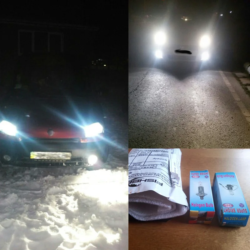 2 шт. ксеноновыми фарами (галогенная H1 55 Вт 6000 К лампы Белый Автомобильный