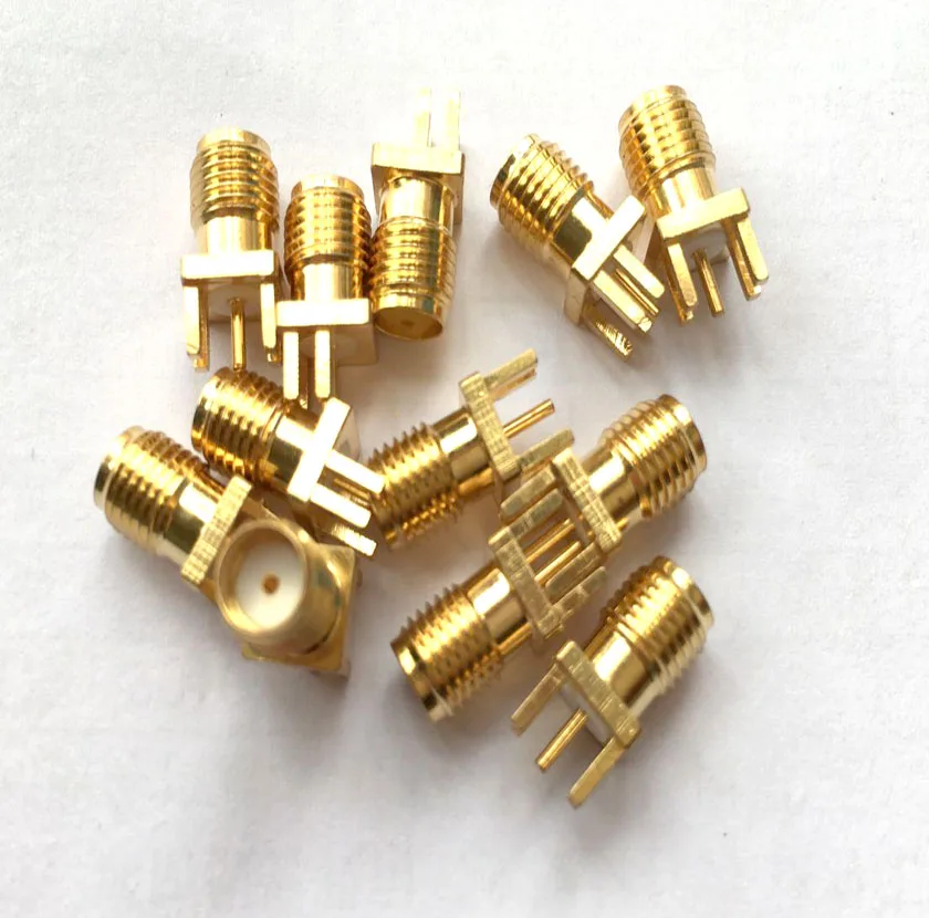 20 шт./лот SMA Female Jack Edge Mount PC Board PCB Socket Adapter Connector 1 2 мм | Обустройство дома