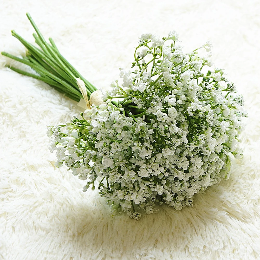 2019 16pcs/set Babies Breath Fake Gypsophila DIY Floral Bouquets Babies Breath Artificial Flowers For Home Wedding Decor Gift 2019 16pcs/set Babies Breath Fake Gypsophila DIY Floral Bouquets Babies Breath Artificial Flowers For Home Wedding Decor Gift