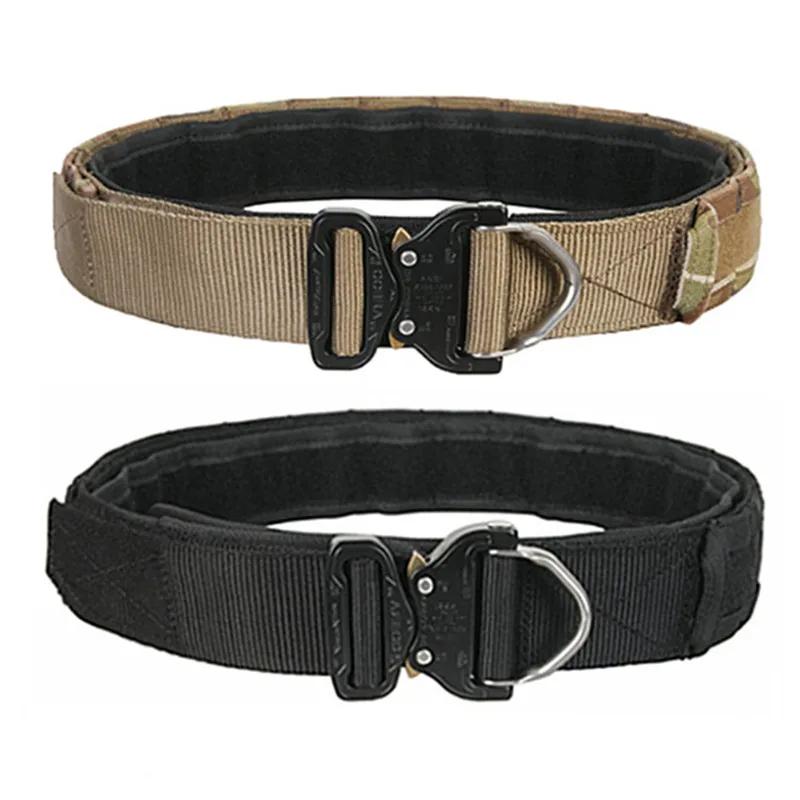 New Airsoft Competitive Cobra1.75 2inch One pcs Combat Belt Nylon Support Hunting Tactical Heavy