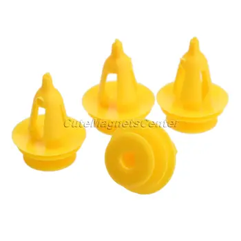

mtsooning 50Pcs 9mm Hole Car Door Trim Panel Retainer Clips Yellow Nylon Fastener Rivet for Jeep Grand Cherokee Auto Fastener