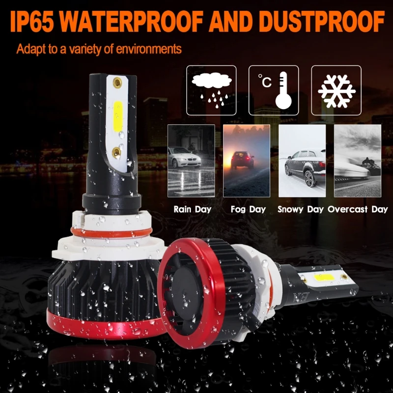 

9005 / 9006 / H11 / H4 / H7 100W 20000LM LED Chips Headlight Fog Light Bulb Qualitied Conversion Lamp
