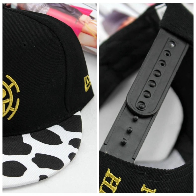 Wholesale Lots Anime One Piece Hat Baseball Cap Trafalgar Law Hats Cosplay Caps For Women Men Hip Hop Snapback Caps Flat Hat