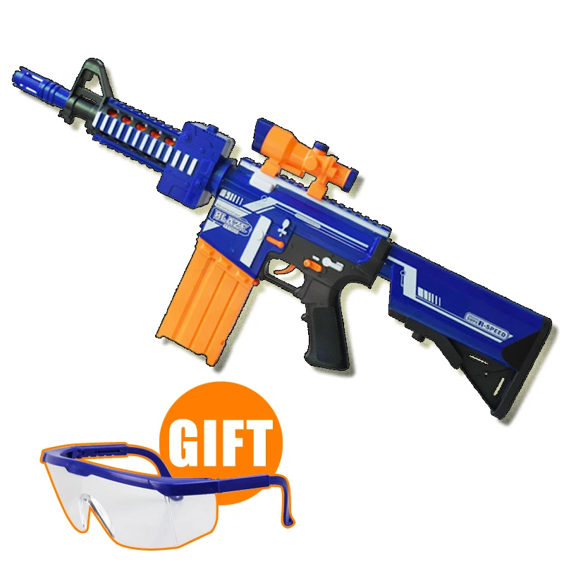 

Blue M4A1 Airsoft Air Guns Cosplay Airsoft Pistol Plastic Live CS Toy Gun Outdoor Fun Sports Christmas Gift Kid Toys Guns