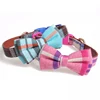 Plaid Printing Camouflage Pets Dog Collars Cute Striped Bowknot Puppy Cats Neck Bow Tie Bulldog Decoration Large Dog Collar ► Photo 2/6
