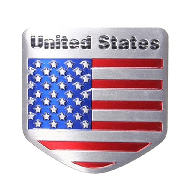 1x usa flag metal