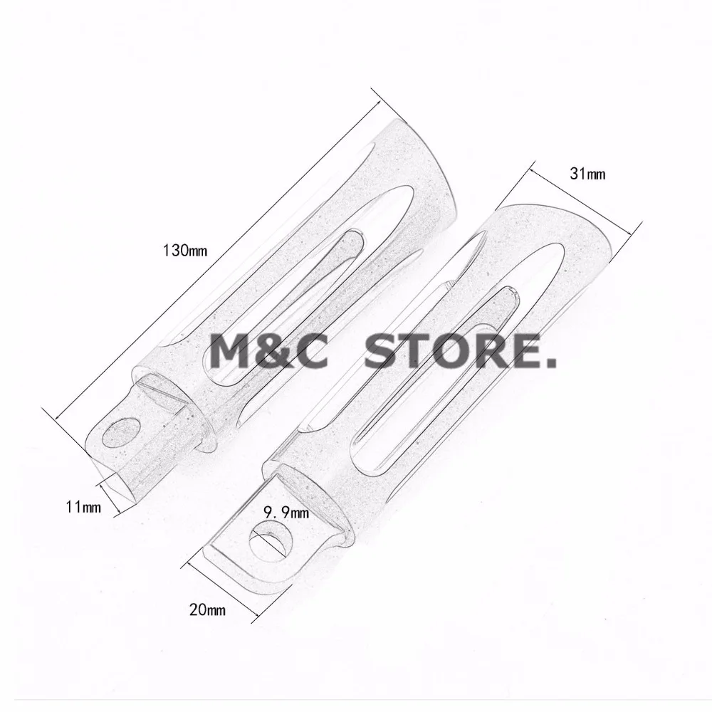 2x Крепление-стиль мотоцикла CNC Алюминиевые Подножки подножки для Harley Sportster XL Touring Custom Dyna Softail