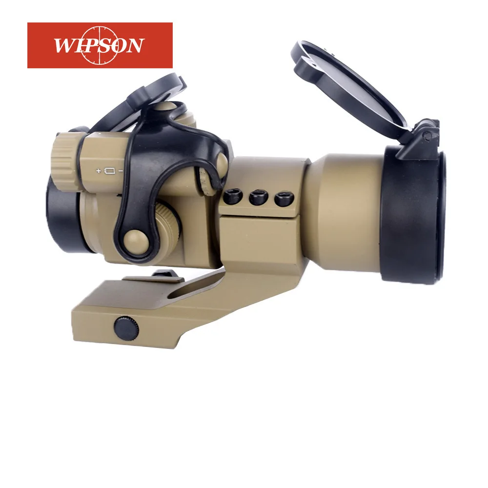 

WIPSON Tan Color 32mm M2 Sighting Telescope Hunting Telescope Laser Gun Sight With Reflex Red Green Dot Scope For Picatinny Rail