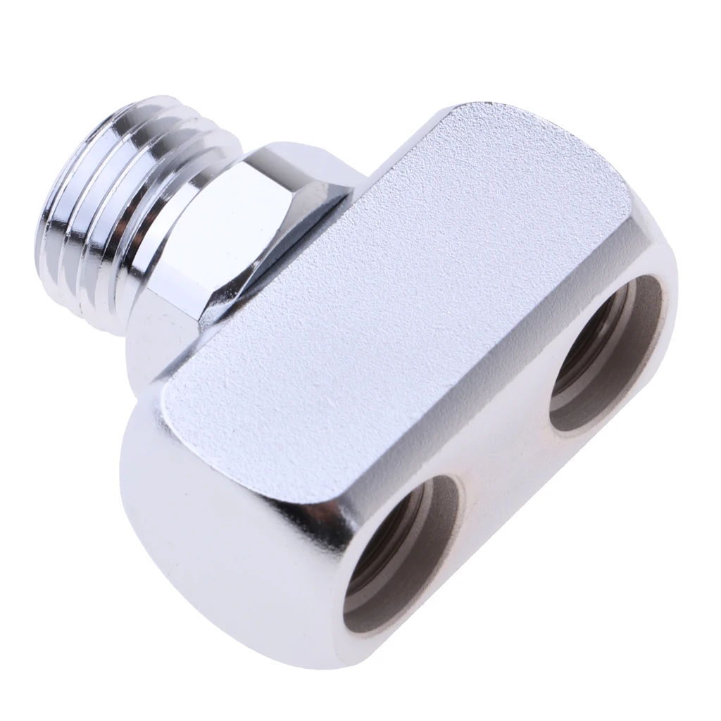 Diving Thread Adapter 1x 9/16-18 Male to 2x 3/8-24 Female Hose Splitter Perfect for Scuba Diving & Snorkeling