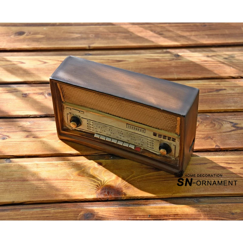 Античная имитация радиомодели из смолы ностальгия FM украшения Крафт Бар