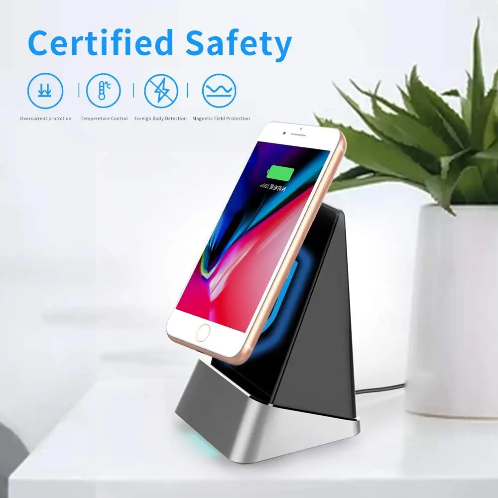Ascromy Qi Wireless Phone Holder Charger 10W for Samsung Galaxy S10 S9 S8 Plus S10E S7 S6 Edge Plus wirless Charger pad cargador (14)