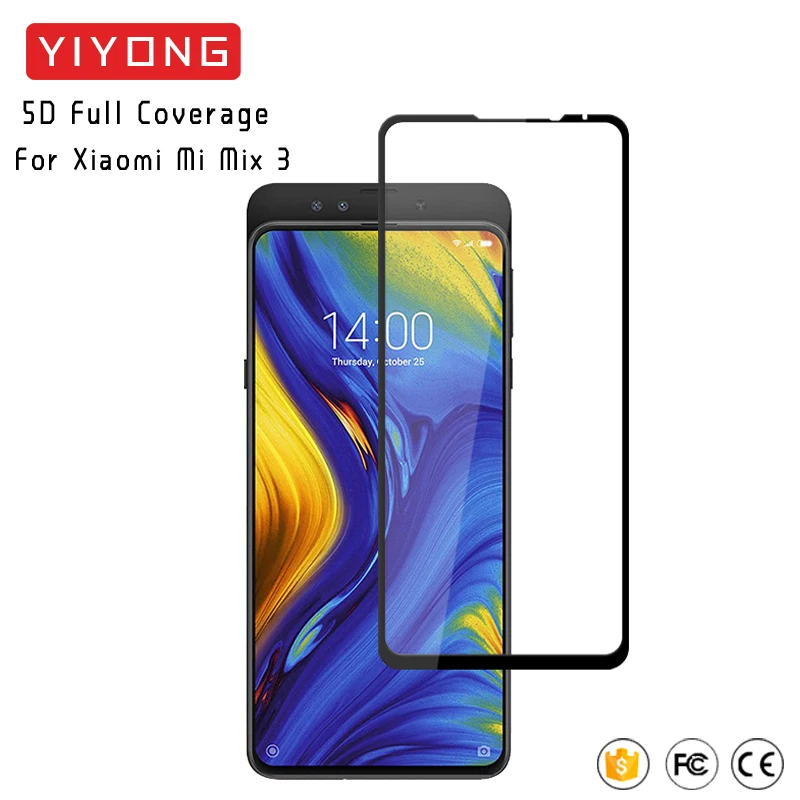 

25pcs/lot YIYONG 5D Full Cover Glass For Xiaomi Mi Mix 3 2s 2 Tempered Glass Screen Protector For Xiaomi Mix3 Mix2s Mix2 S Glass