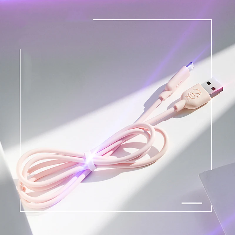 Быстрая зарядка 4,0 ПВХ Осветляющий usb кабель для передачи данных для i кабель для зарядки телефона для apple micro usb кабель type c