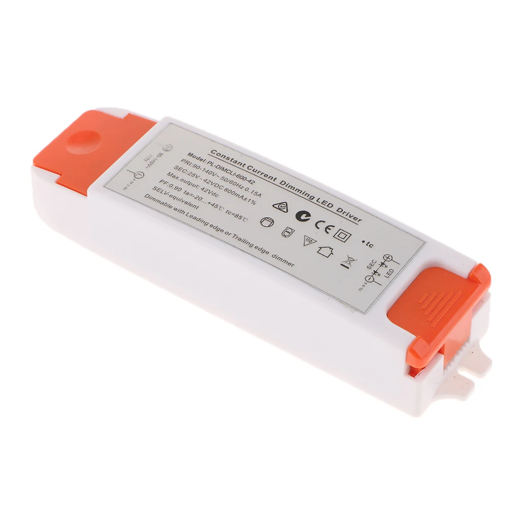 Good Quality SCR Dimmable DC25-42V 600mA Constant Current Power Supply Driver Led Light Waterproof LED Power Supply