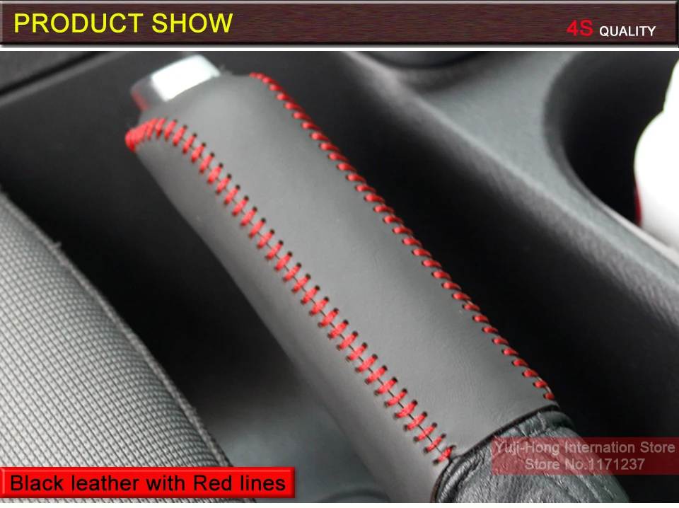 Yuji-Hong автомобильный чехол для ручного тормоза для Ford Fiesta 2009-2013 авто ручки ручного тормоза авто-Стайлинг чехол из натуральной кожи