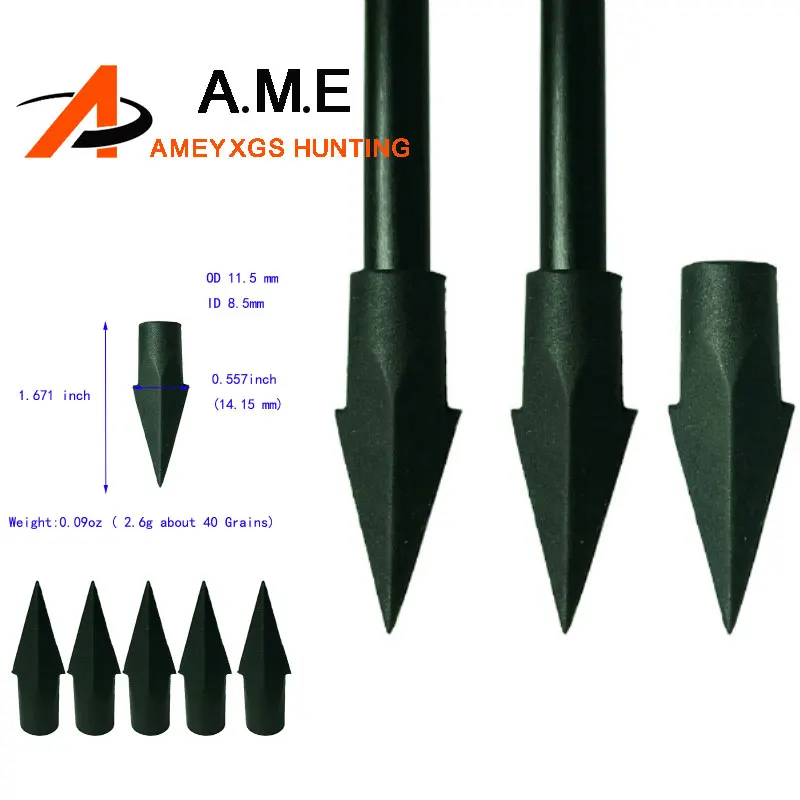 20pcs Archery Target Broadhead Rubber Arrowhead Practice Shooting Tips