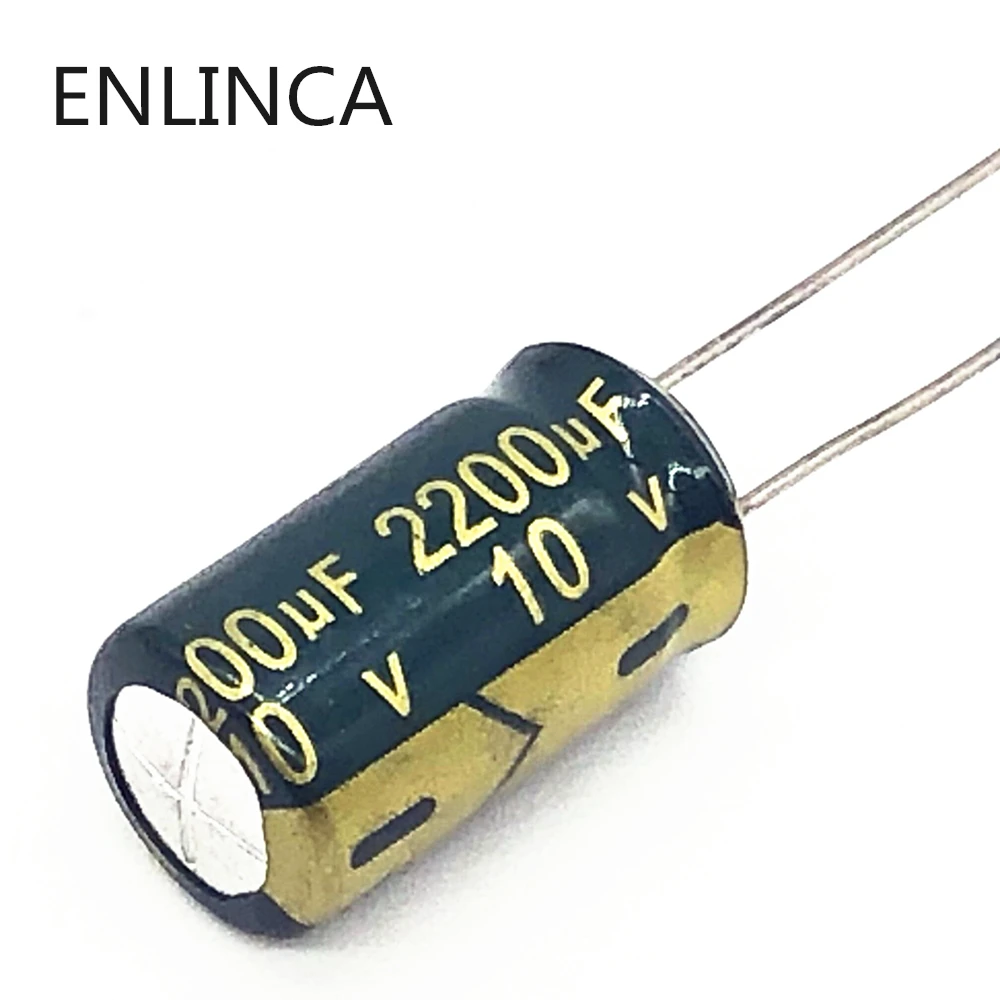 

6pcs/lot H064 10V 2200UF aluminum electrolytic capacitor size 10X17mm 2200UF 10V